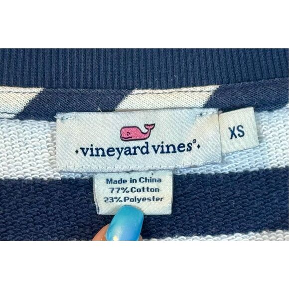 Vineyard Vines Long Sleeve Crewneck Pullover Striped Women's Sweatshirt XS - Picture 4 of 8